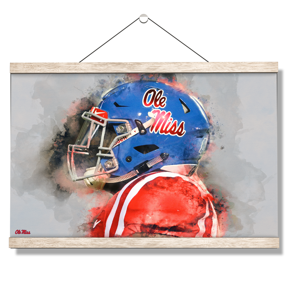 Ole Miss Rebels - Ole Miss Watercolor - College Wall Art #Canvas