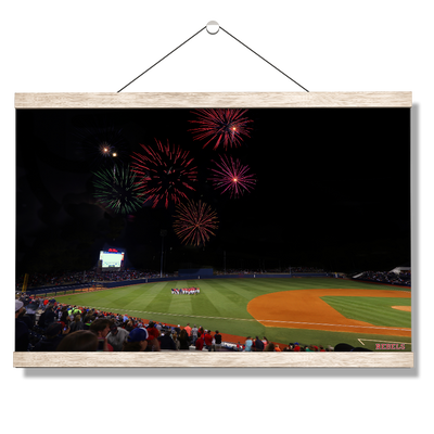 Ole Miss Rebels - Fireworks Over Swayze Field - College Wall Art #Hanging Canvas