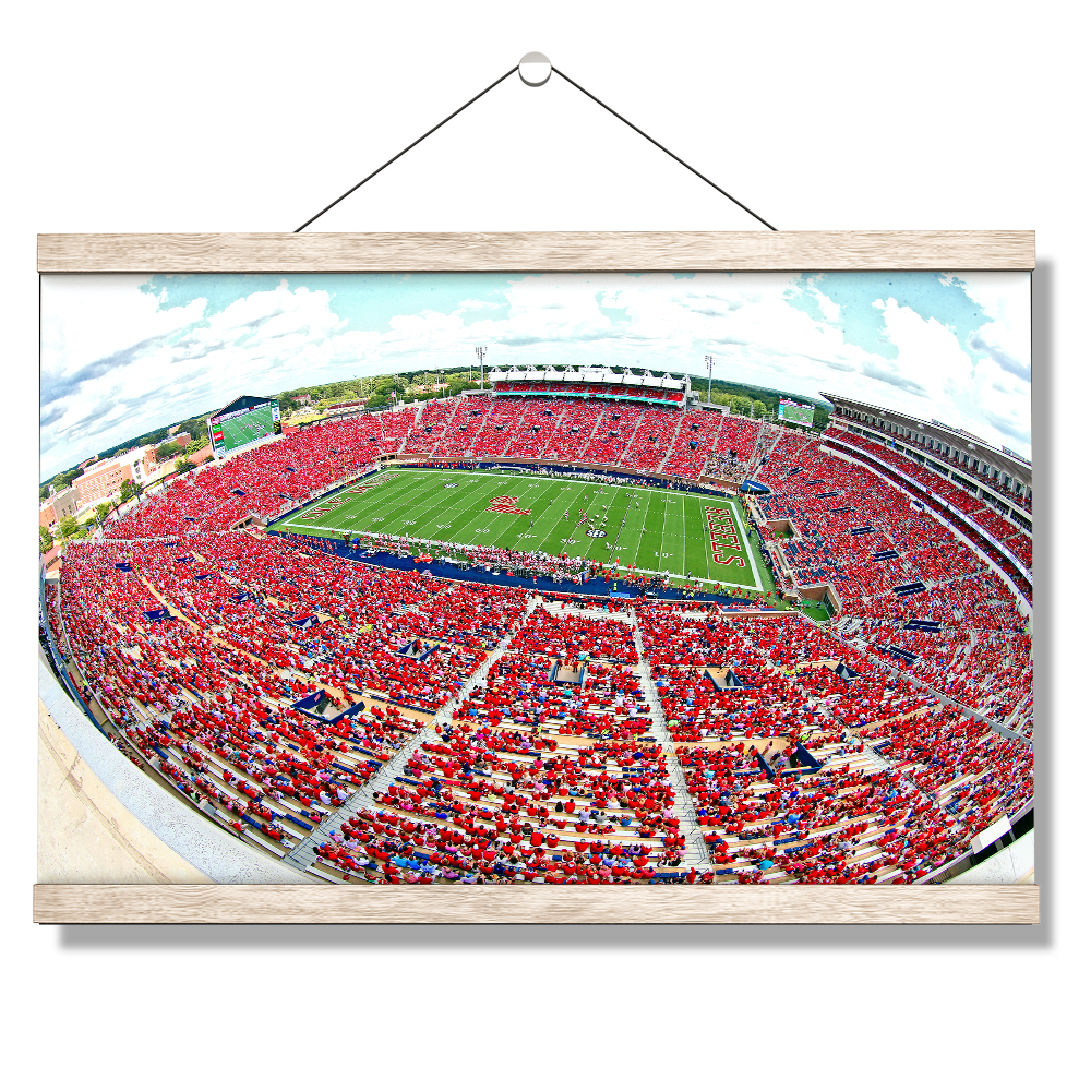 Ole Miss Rebels - Red Out - College Wall Art #Canvas