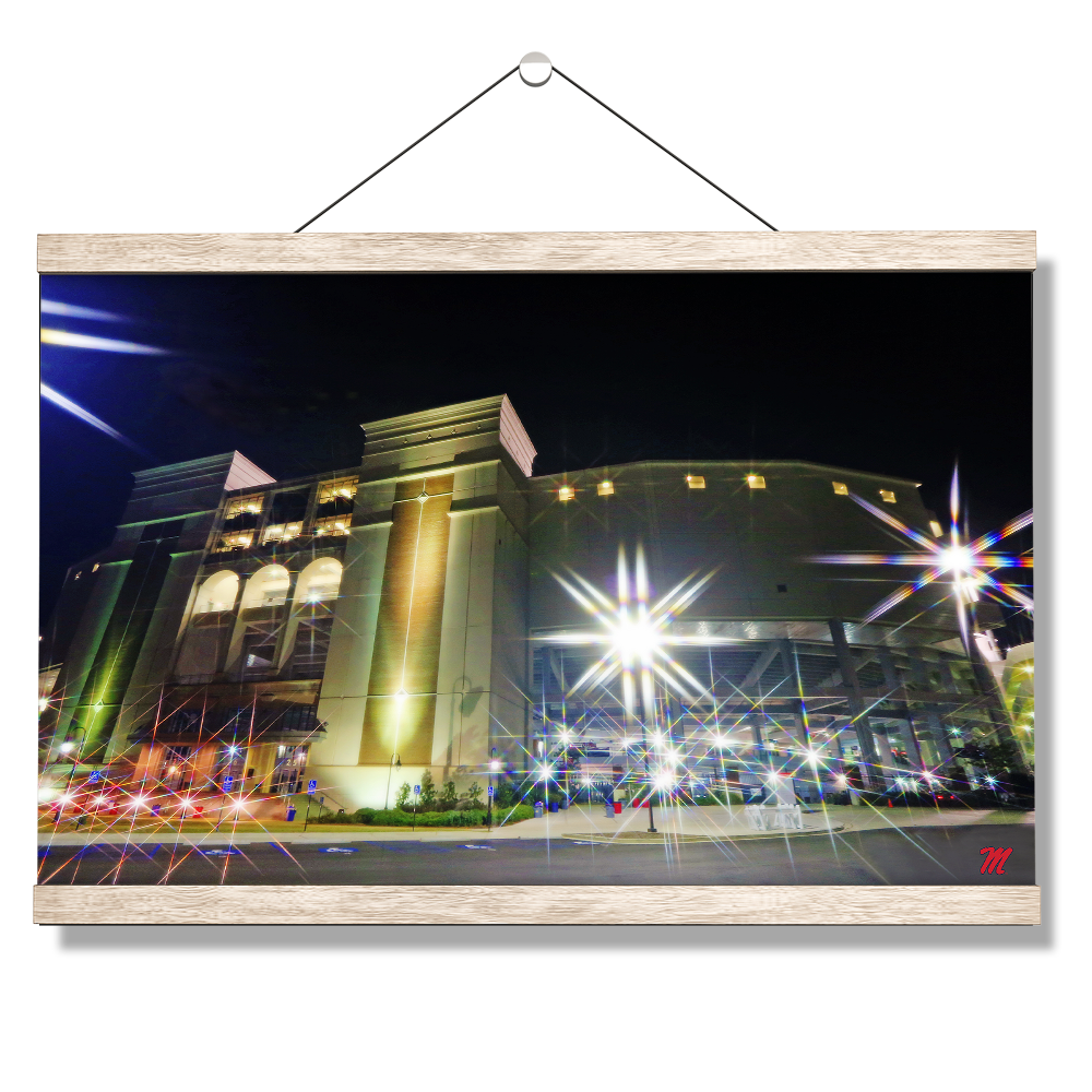 Ole Miss Rebels - Vaught Night - College Wall Art #Canvas