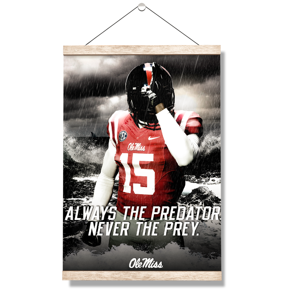 Ole Miss Rebels - The Predator - College Wall Art #Canvas
