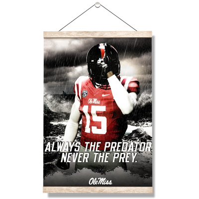Ole Miss Rebels - The Predator - College Wall Art #Hanging Canvas