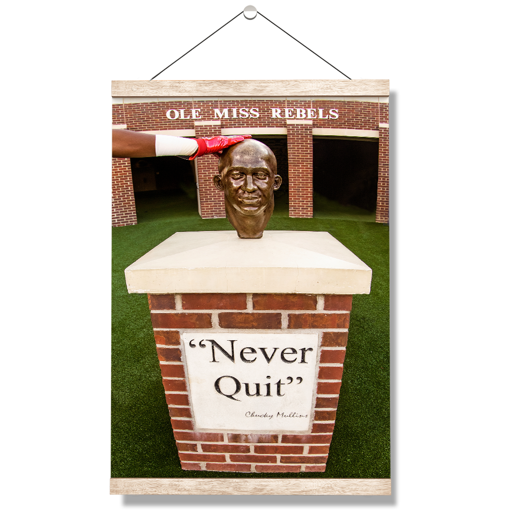 Ole Miss Rebels - Never Quit - College Wall Art #Canvas