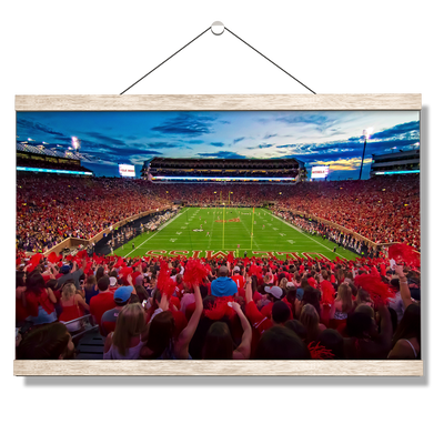 Ole Miss Rebels - Rebel Red Sunset - College Wall Art #Hanging Canvas