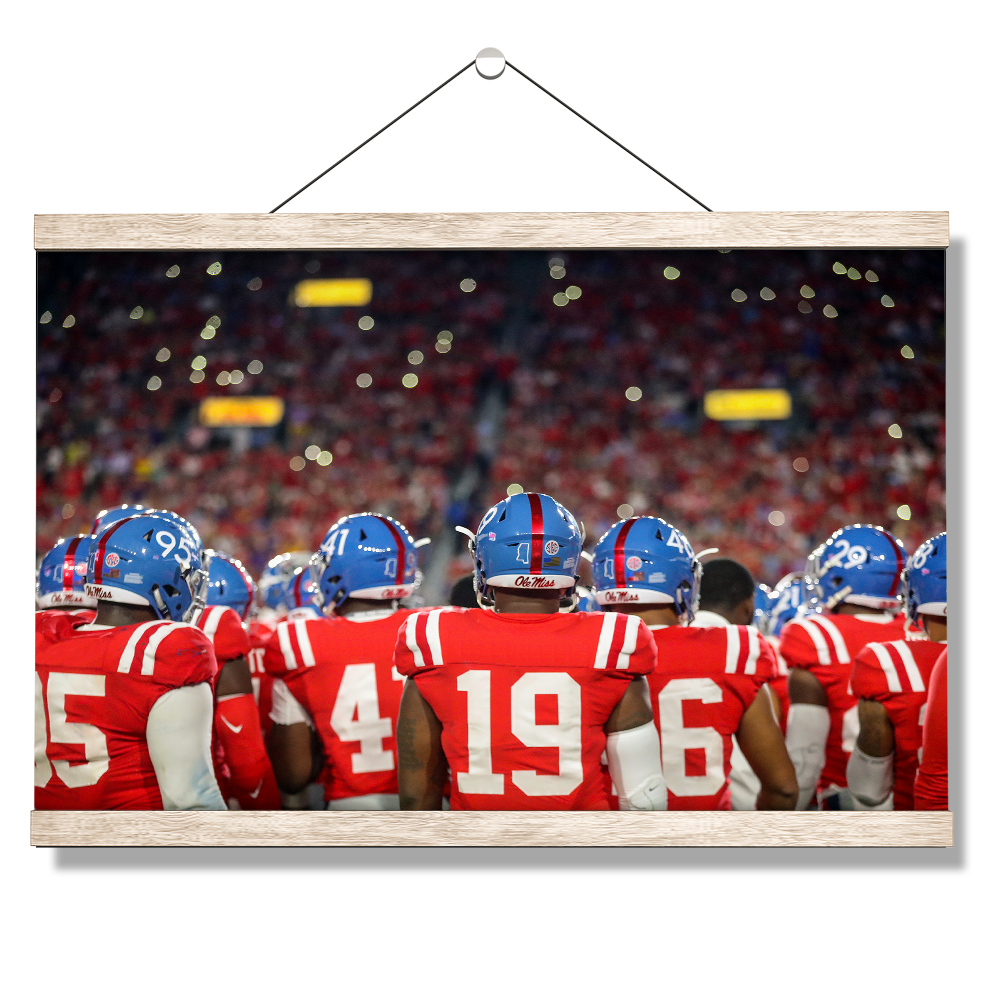 Ole Miss Rebels - Retro Team - College Wall Art #Canvas