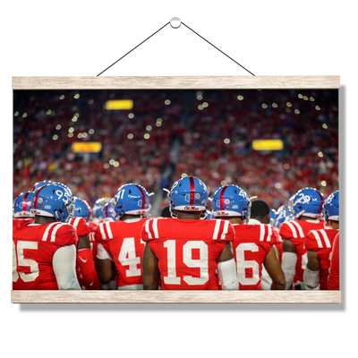 Ole Miss Rebels - Retro Team - College Wall Art #Hanging Canvas