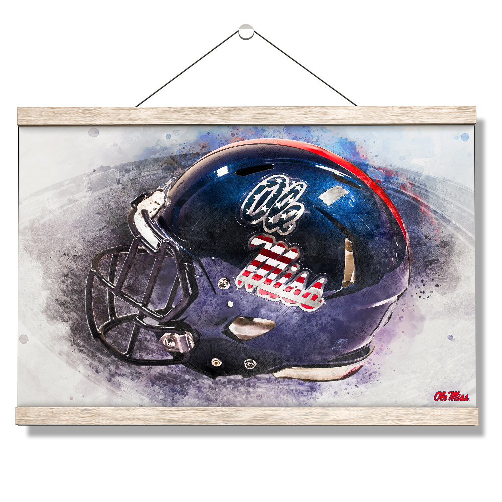 Ole Miss Rebels - Military Appreciation Day Helmet - College Wall Art #Canvas