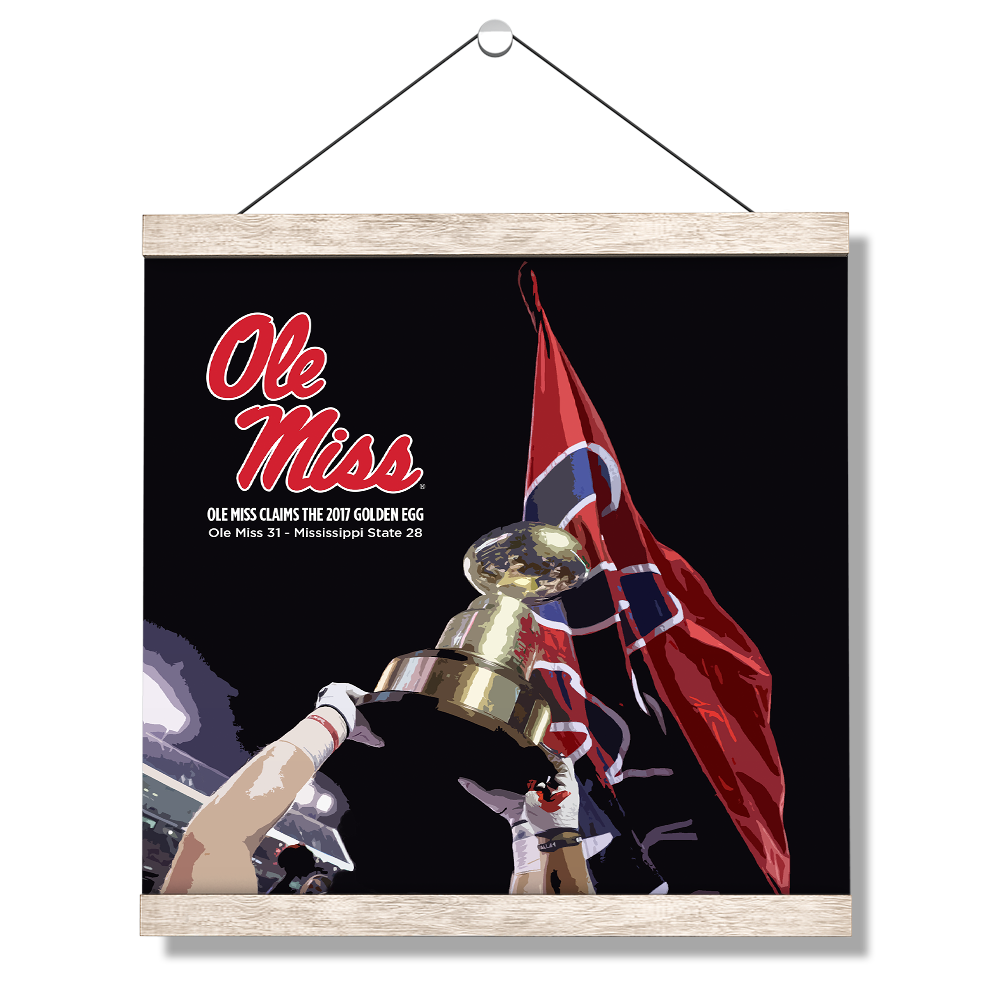 Ole Miss Rebels - Ole Miss Claims the Golden Egg - College Wall Art #Canvas