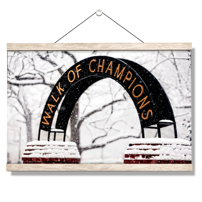 Ole Miss Rebels - Snowy Day Walk of Champions - College Wall Art #Hanging Canvas