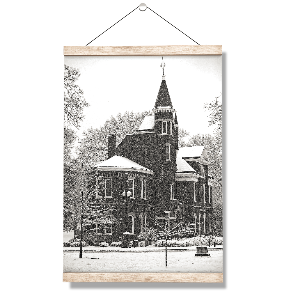 Ole Miss Rebels - Snow Day Ventress Hall - College Wall Art #Canvas
