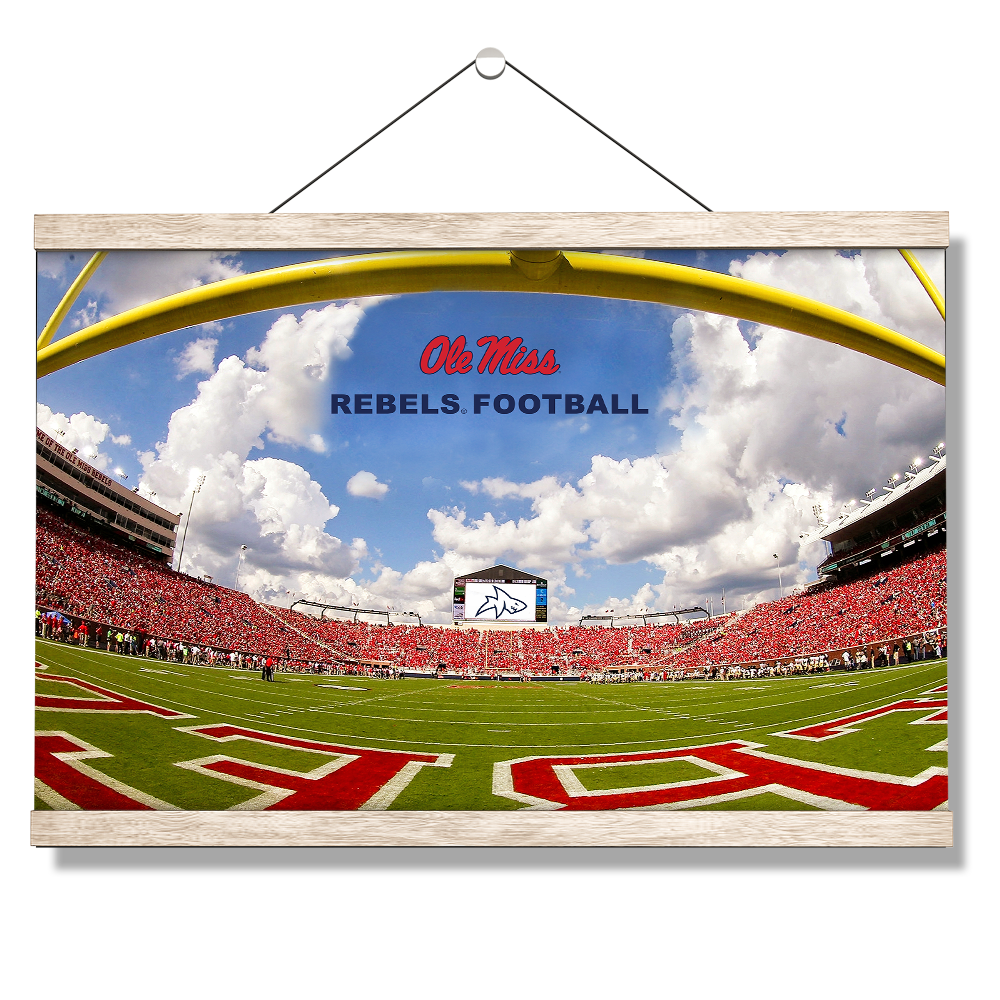 Ole Miss Rebels - End Zone Rebel Football - College Wall Art #Canvas