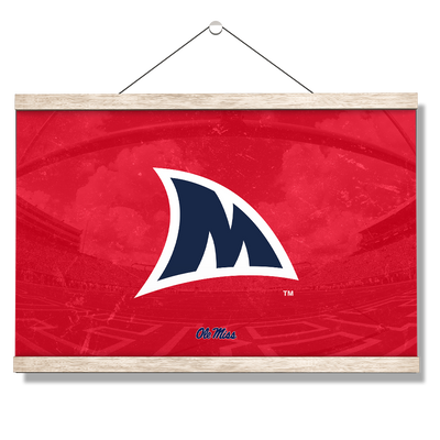 Ole Miss Rebels - Fins Up M - College Wall Art #Hanging Canvas