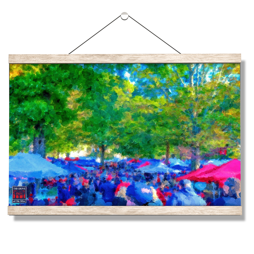 Ole Miss Rebels - The Grove Fine Art Painting - College Wall Art #Canvas