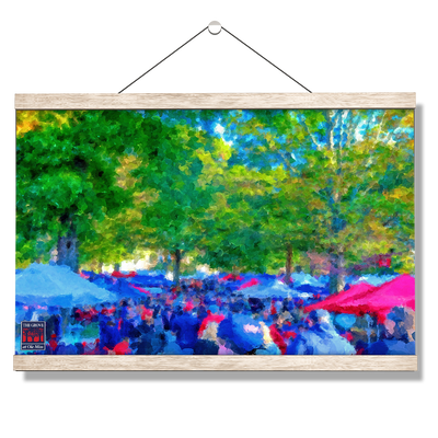 Ole Miss Rebels - The Grove Fine Art Painting - College Wall Art #Hanging Canvas
