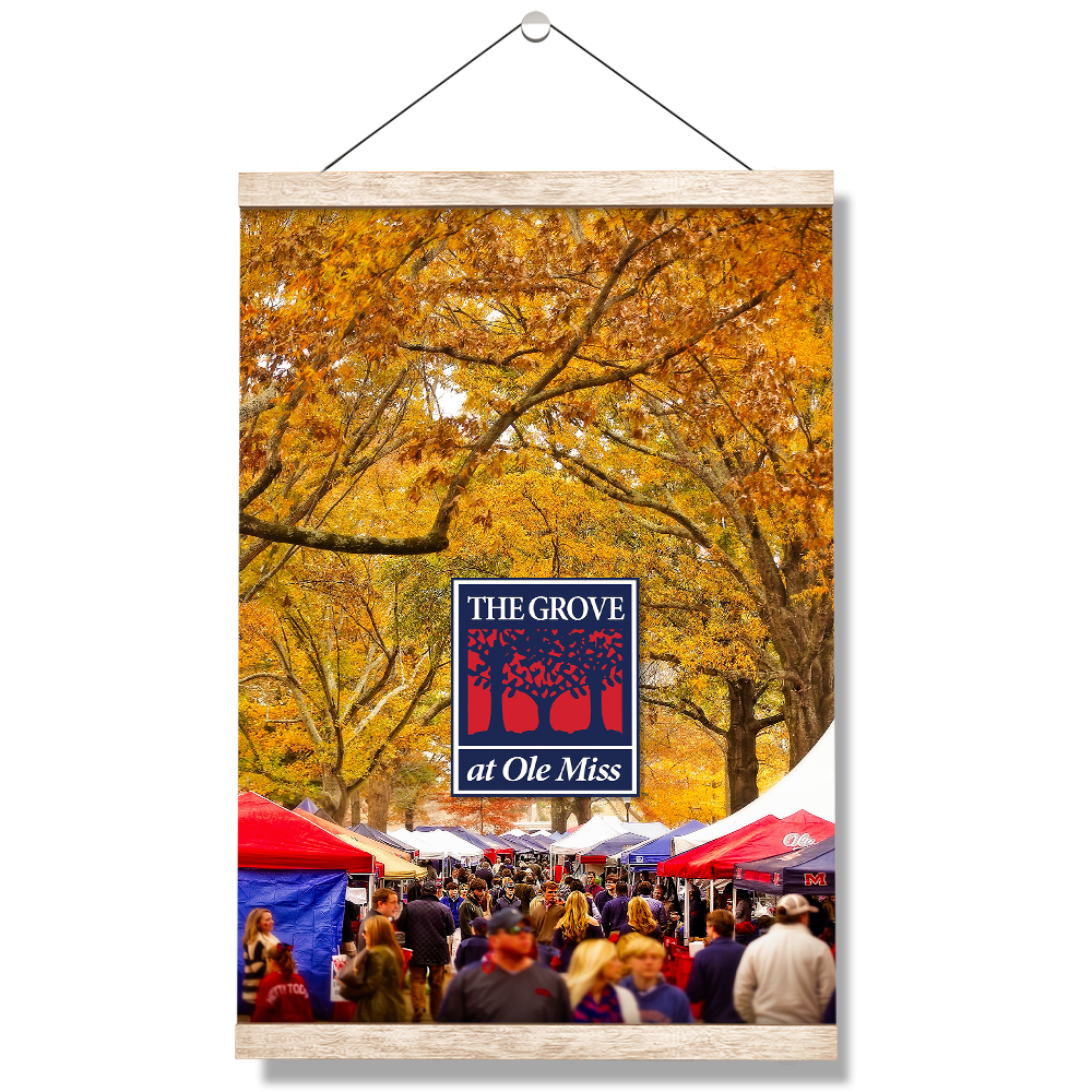 Ole Miss Rebels - Fall Grove - College Wall Art #Canvas