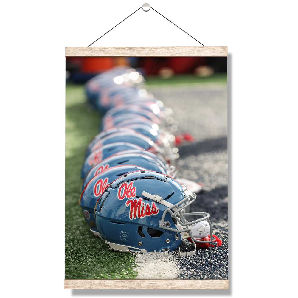 Ole Miss Rebels - Ole Miss Football Helmets - College Wall Art #Canvas