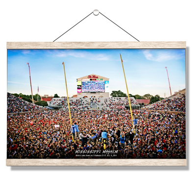 Ole Miss Rebels - Mississippi Mayhem The Win - College Wall Art #Hanging Canvas