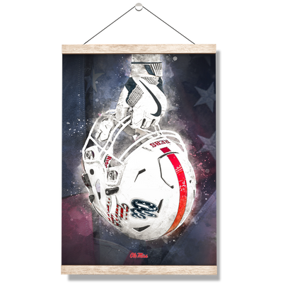 Ole Miss Rebels - Battle Ready Rebel - College Wall Art #Hanging Canvas