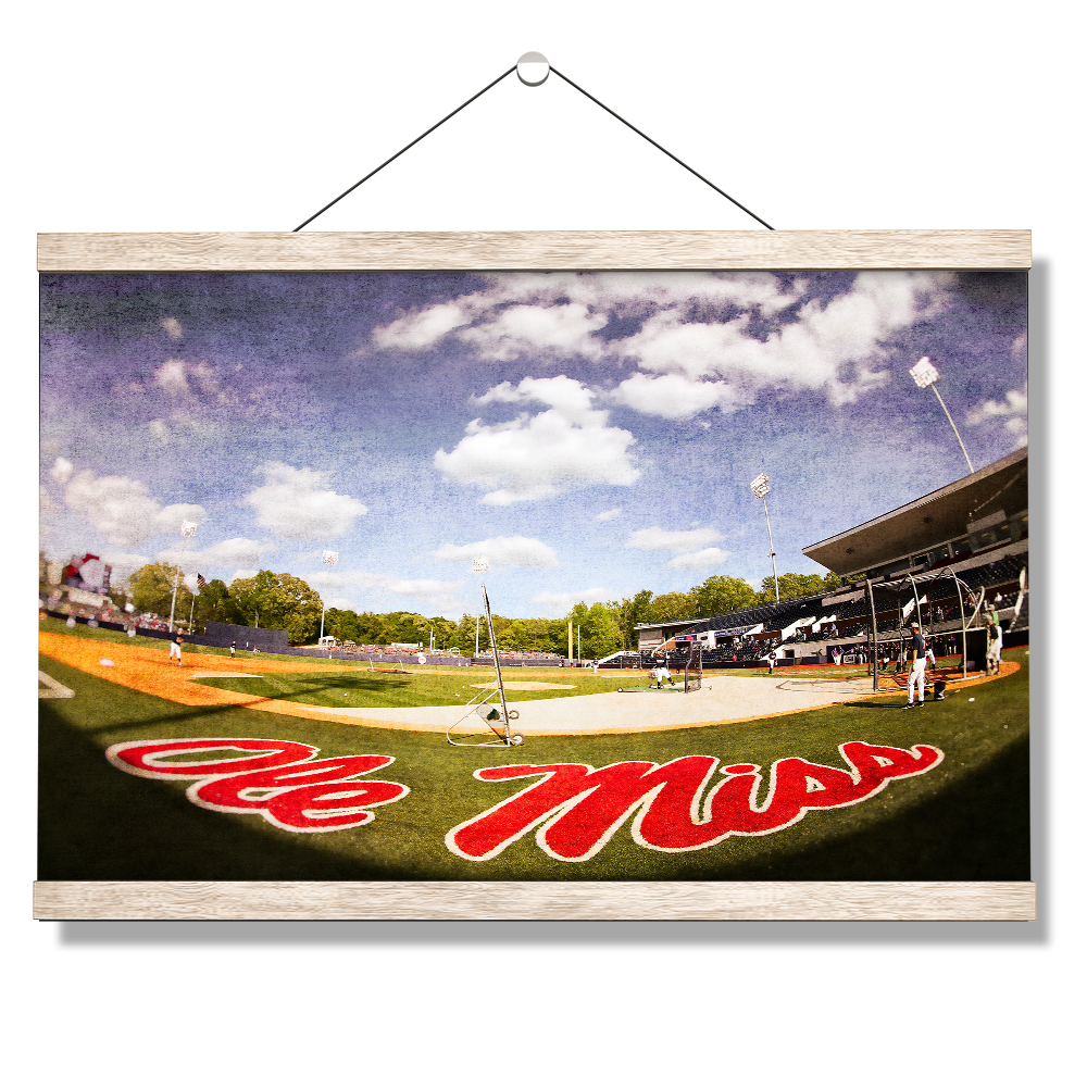 Ole Miss Rebels - Ole Miss Batting Practice - College Wall Art #Canvas