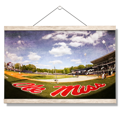 Ole Miss Rebels - Ole Miss Batting Practice - College Wall Art #Hanging Canvas