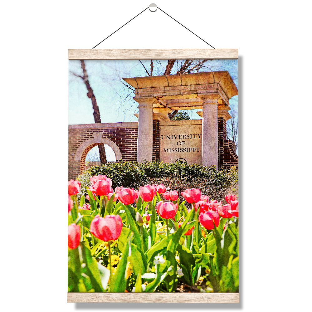 Ole Miss Rebels - University of Mississippi Spring Entrance - College Wall Art #Canvas