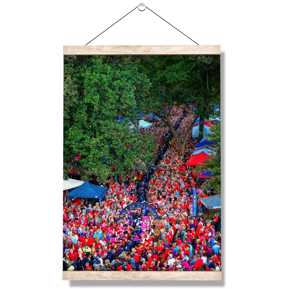Ole Miss Rebels - Walk Of Champions from new Student Union - College Wall Art #Canvas