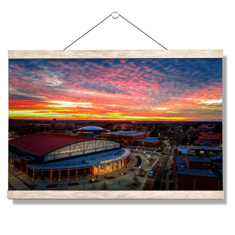 Ole Miss Rebels - Pavilion Sunset - college wall art #Canvas