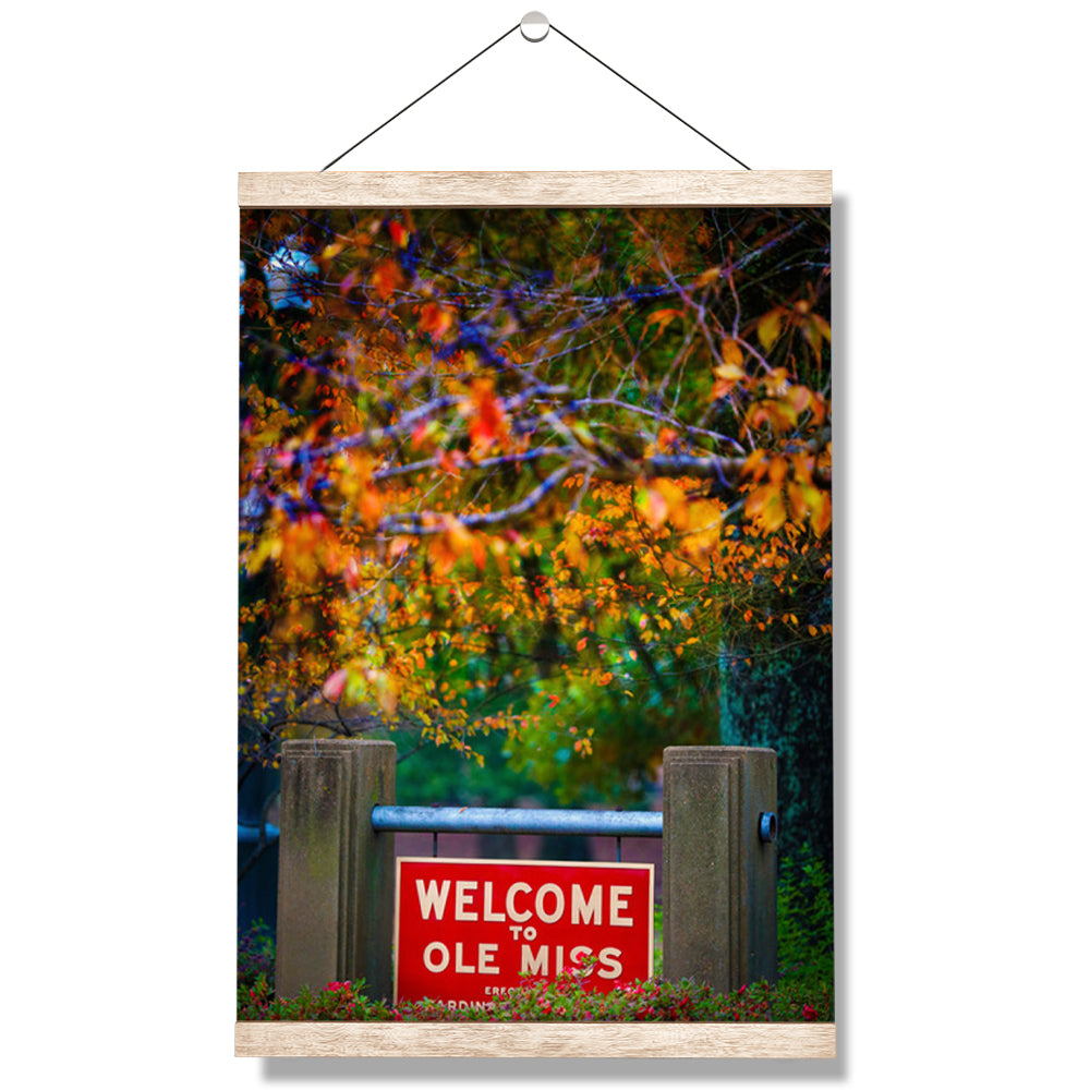 Ole Miss Rebels - Welcome to Ole Miss - College Wall Art #Canvas
