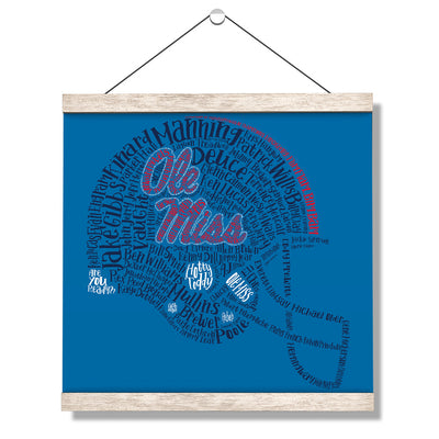 Ole Miss Rebels - Ole Miss Greats - College Wall Art #Hanging Canvas