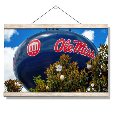 Ole Miss Rebels - Water Tower Magnolia - College Wall Art #Hanging Canvas