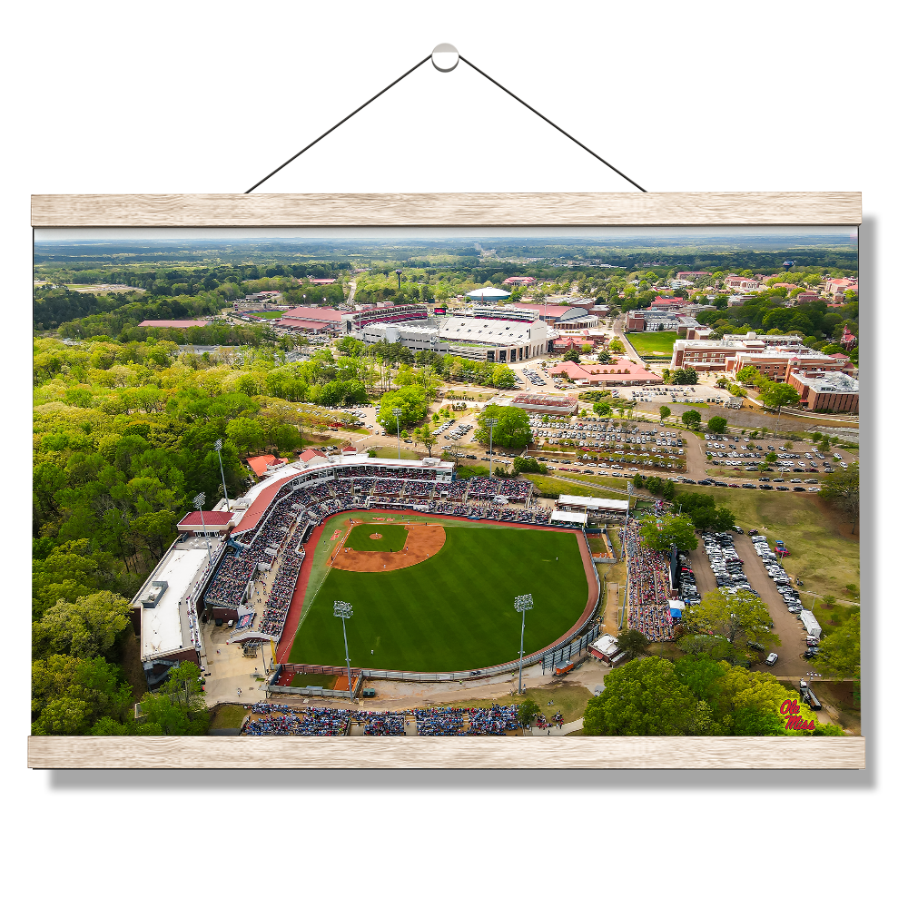 Ole Miss Rebels - Aerial Sports Complex - College Wall Art #Canvas