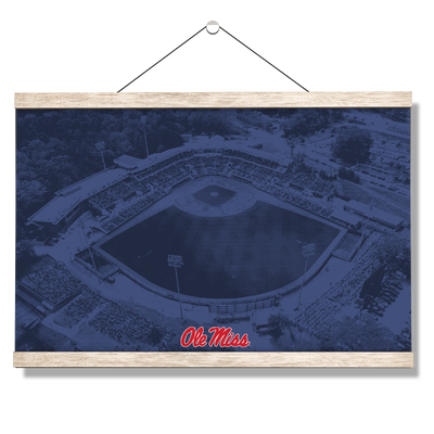 Ole Miss Rebels - Aerial Swayze Blue - College Wall Art #Hanging Canvas