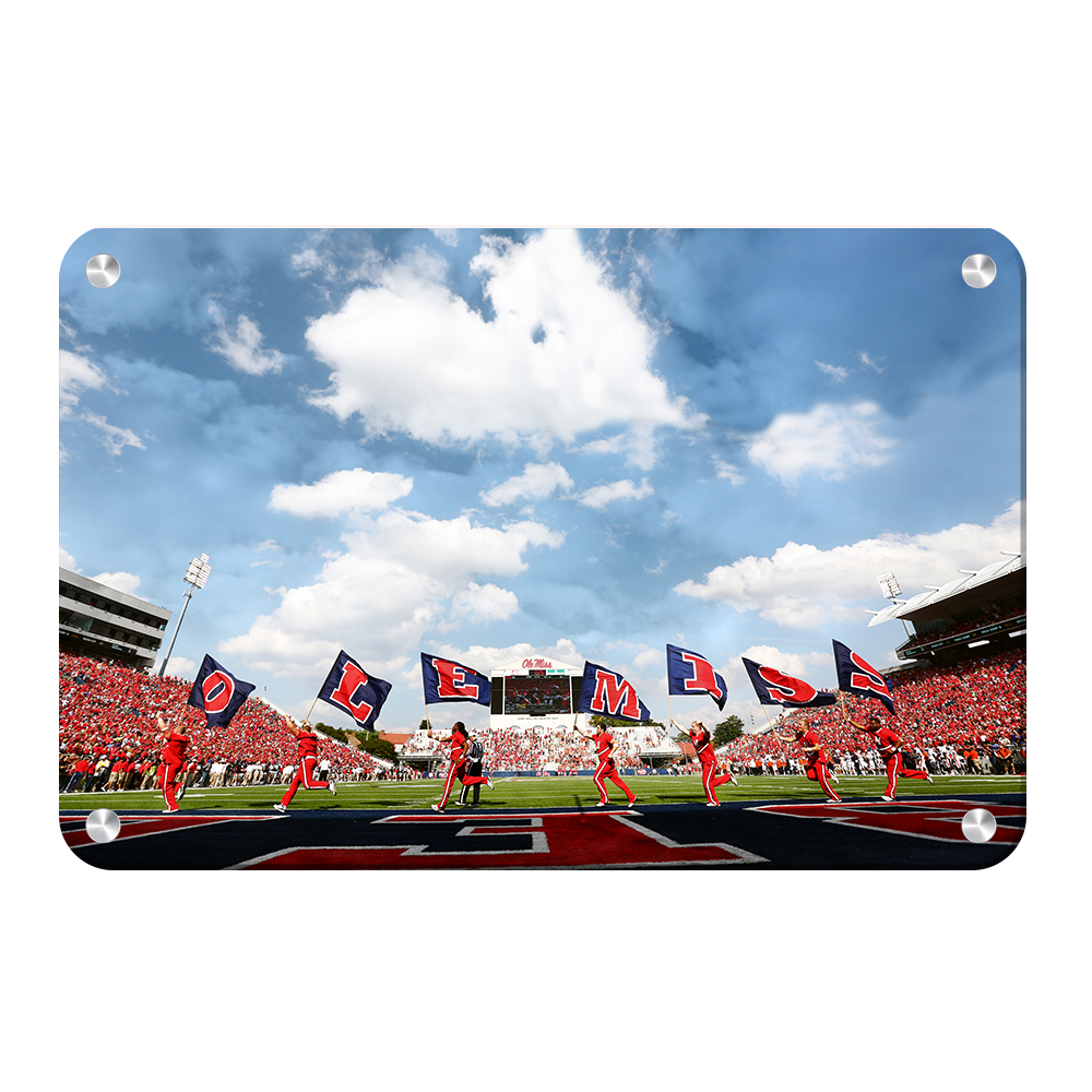 Ole Miss Rebels - O-L-E-M-I-S-S - College Wall Art #Canvas