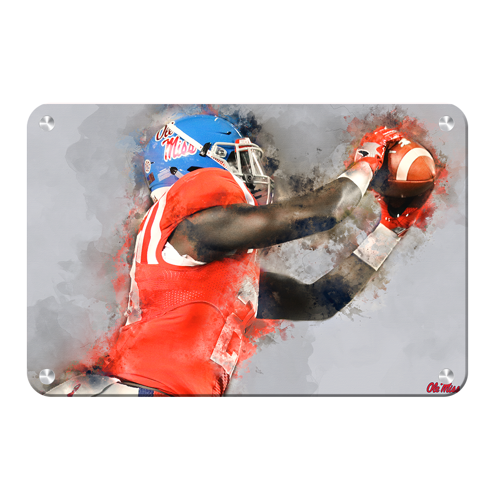 Ole Miss Rebels - Ole Miss Watercolor Catch - College Wall Art #Canvas