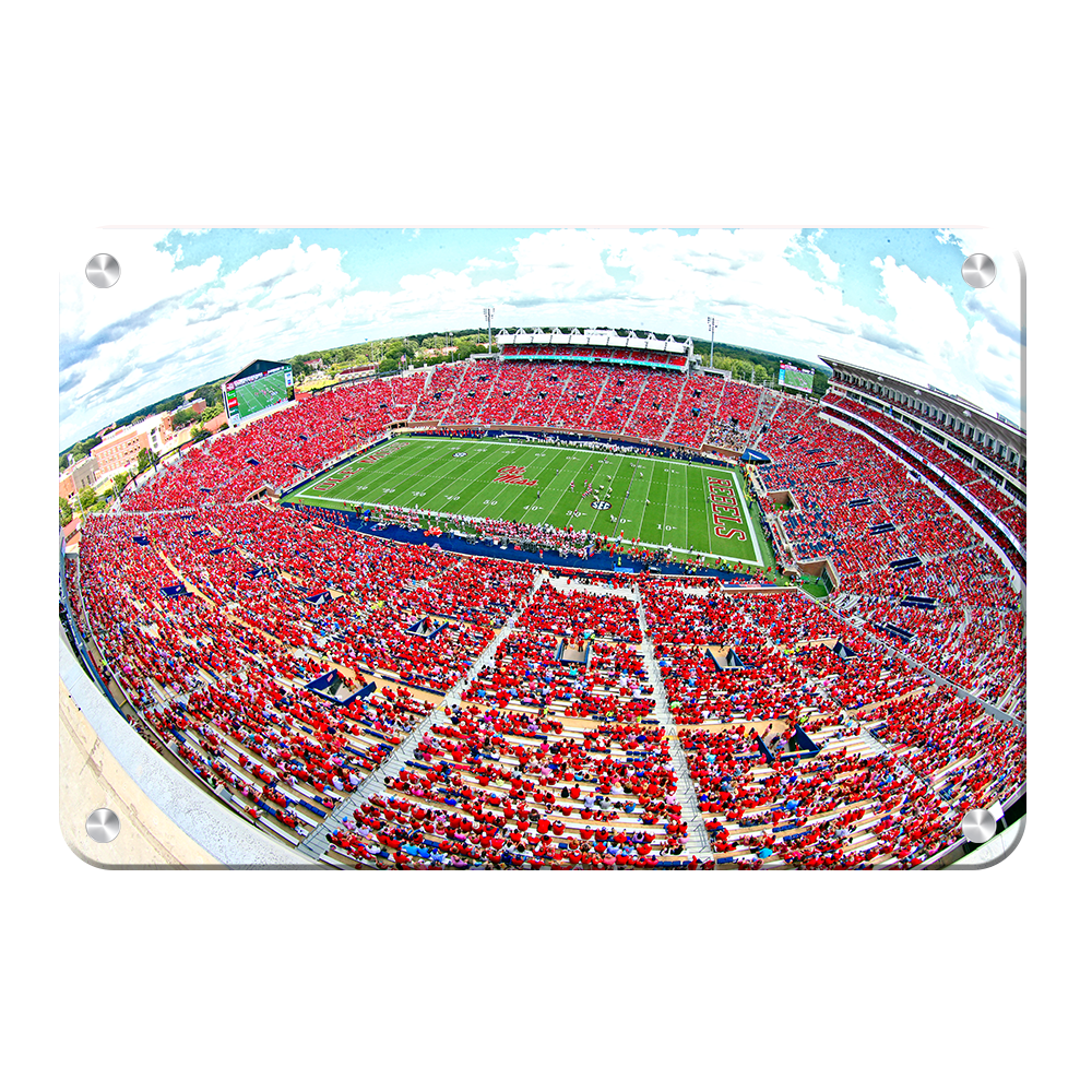 Ole Miss Rebels - Red Out - College Wall Art #Canvas