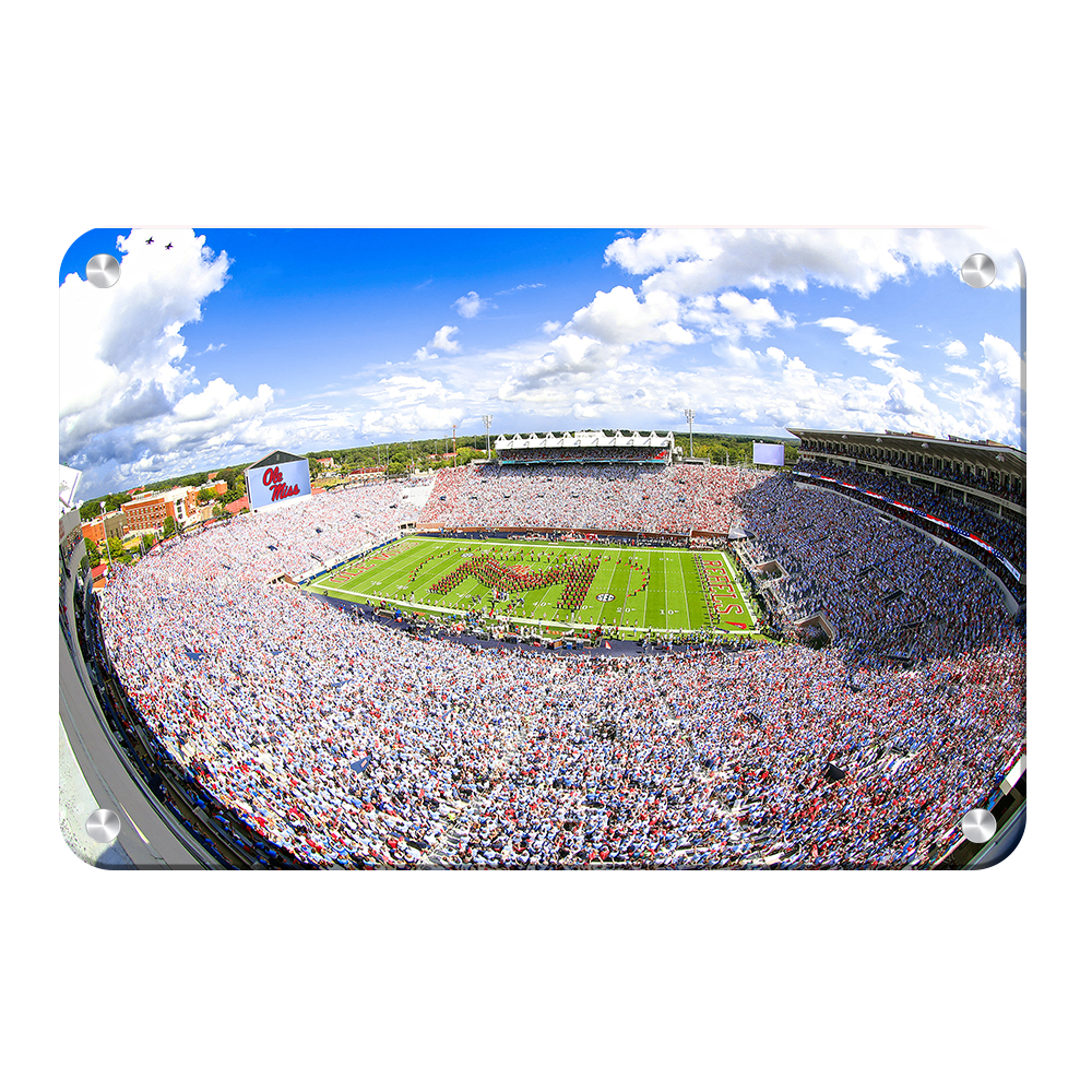 Ole Miss Rebels - Ole Miss White Out - College Wall Art #Canvas