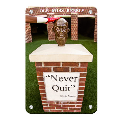 Ole Miss Rebels - Never Quit - College Wall Art #Metal