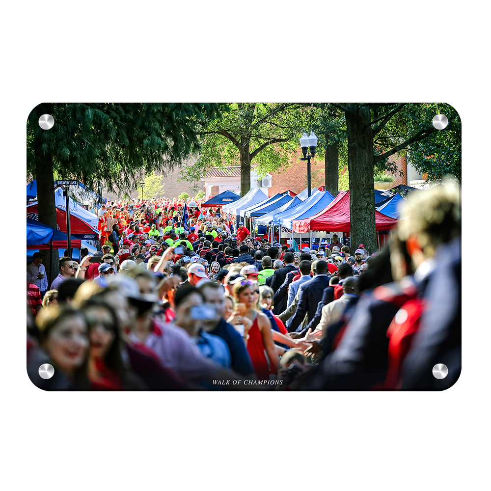 Ole Miss Rebels - Walk of Champions Thru the Grove - College Wall Art #Canvas