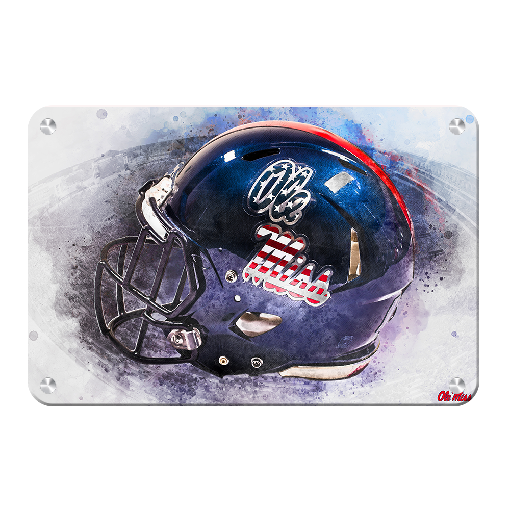 Ole Miss Rebels - Military Appreciation Day Helmet - College Wall Art #Canvas