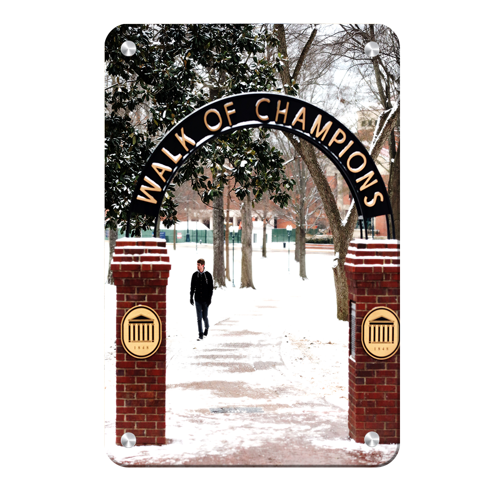 Ole Miss Rebels - Snowy Walk of Champions - College Wall Art #Canvas