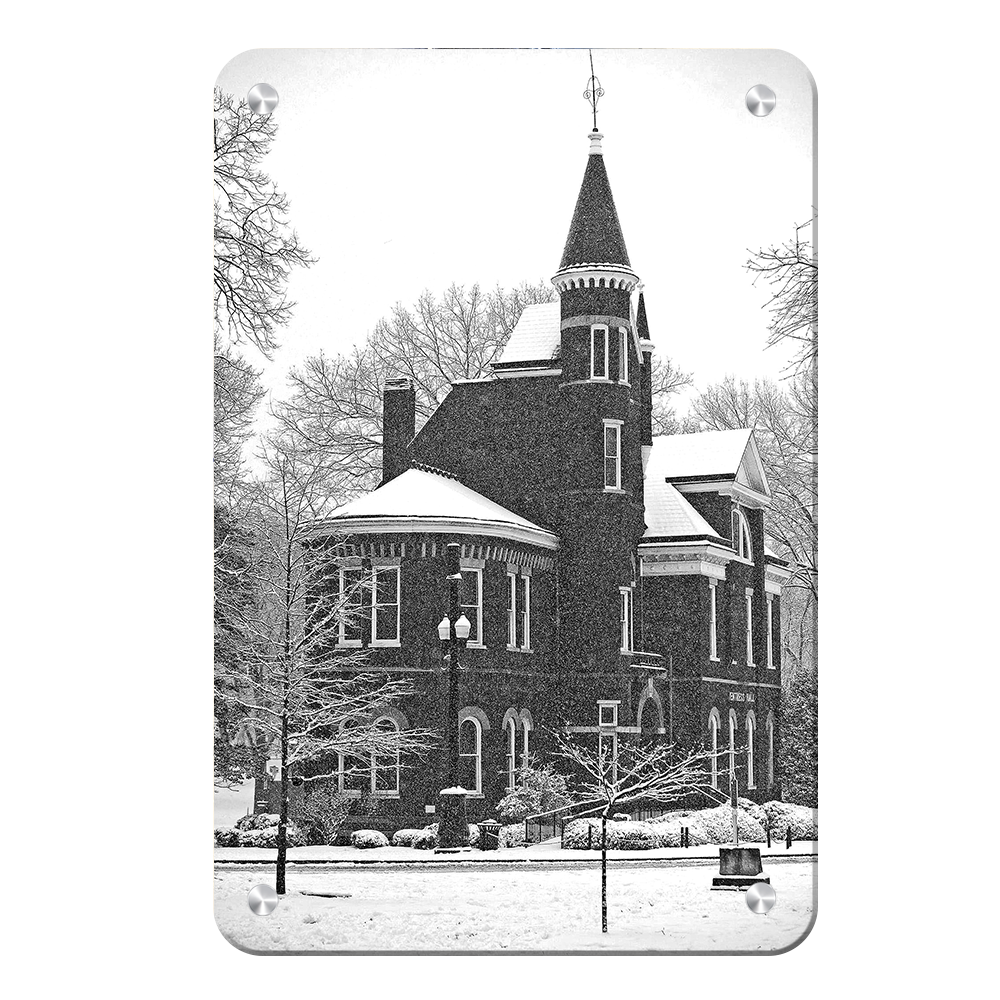 Ole Miss Rebels - Snow Day Ventress Hall - College Wall Art #Canvas