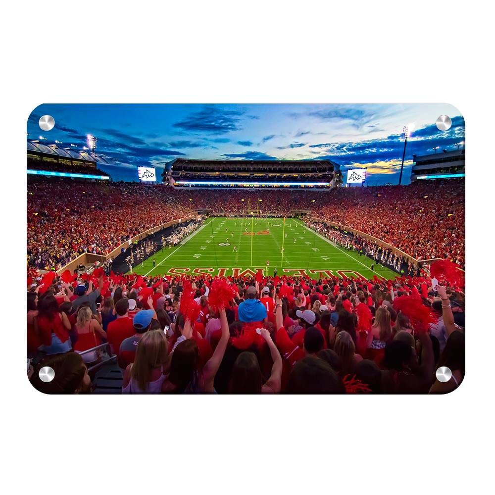 Ole Miss Rebels - Land Shark Sunset - College Wall Art #Canvas