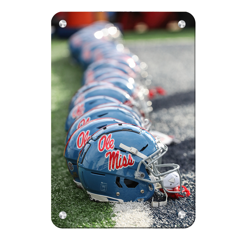 Ole Miss Rebels - Ole Miss Football Helmets - College Wall Art #Canvas