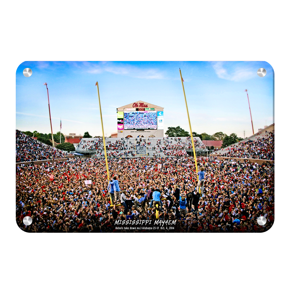 Ole Miss Rebels - Mississippi Mayhem The Win - College Wall Art #Canvas