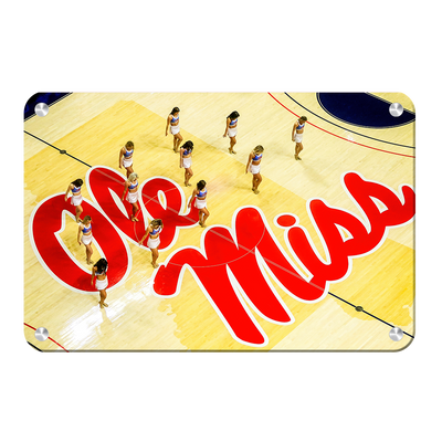 Ole Miss Rebels - Ole Miss Basketball Cheer - College Wall Art #Metal