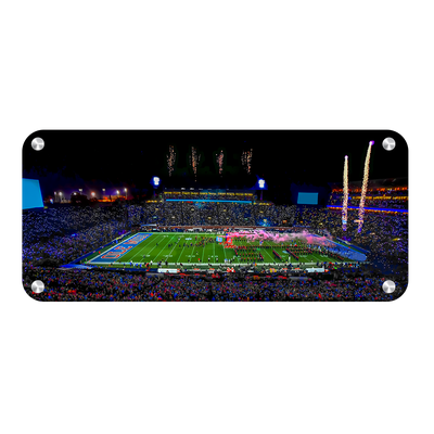 Ole Miss Rebels - Ole Miss Light Show Panoramic - College Wall Art #Metal