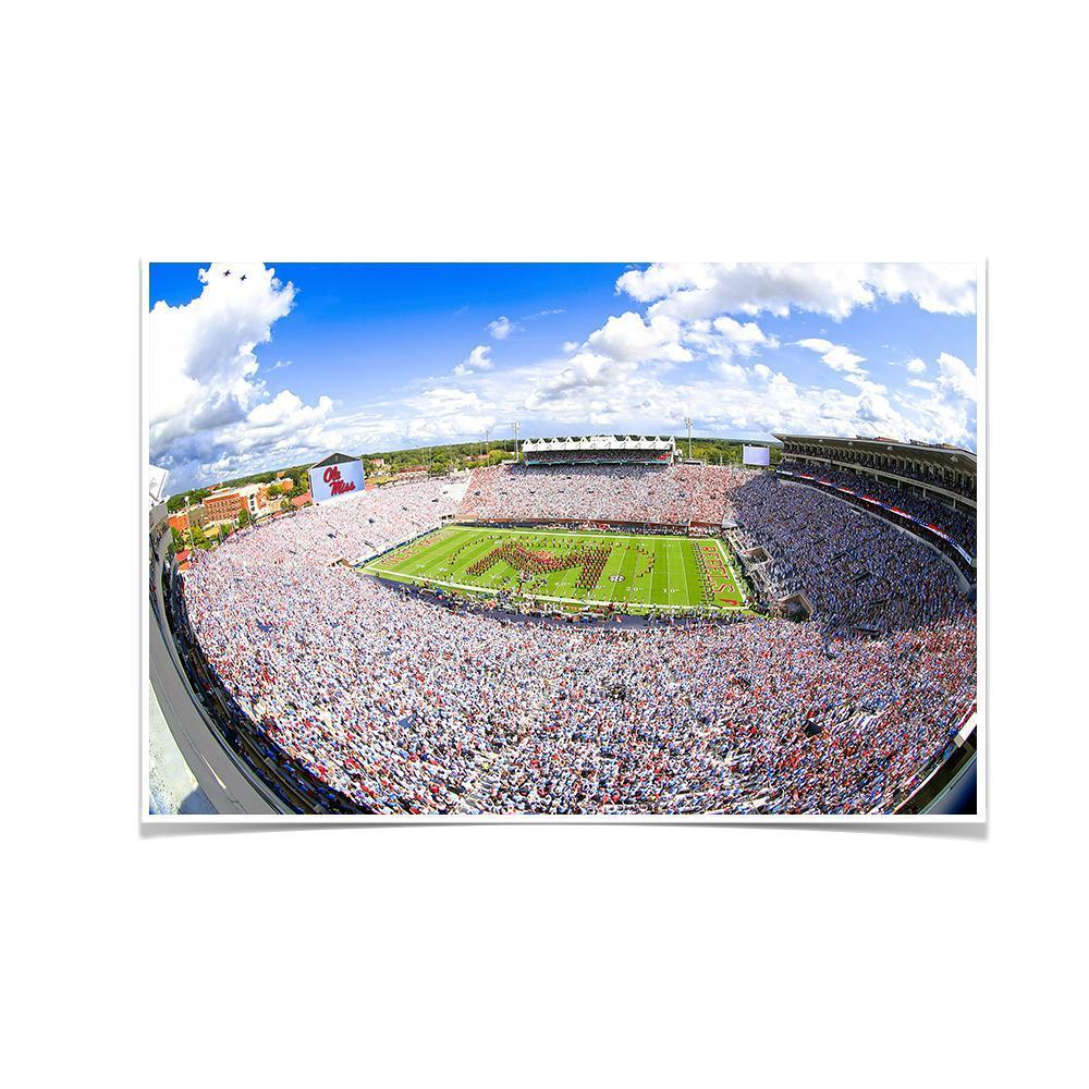 Ole Miss Rebels - Ole Miss White Out - College Wall Art #Canvas