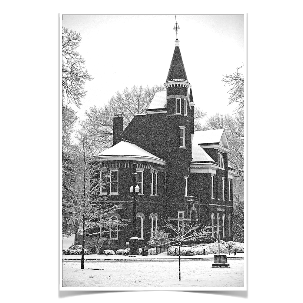 Ole Miss Rebels - Snow Day Ventress Hall - College Wall Art #Canvas
