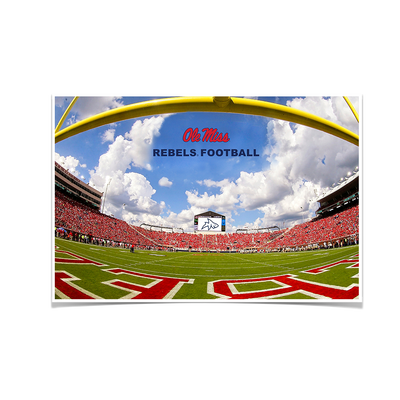 Ole Miss Rebels - End Zone Rebel Football - College Wall Art #Poster