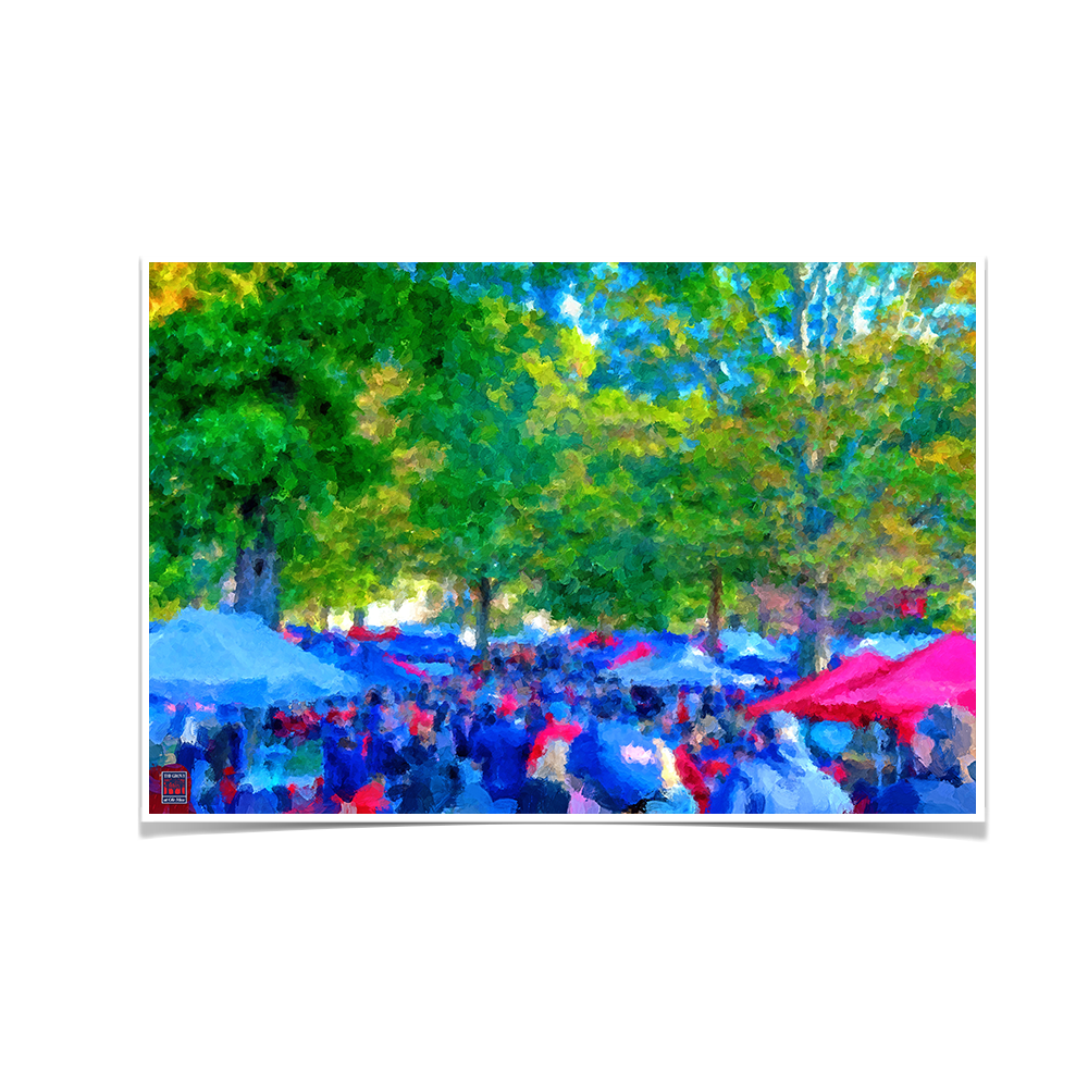 Ole Miss Rebels - The Grove Fine Art Painting - College Wall Art #Canvas